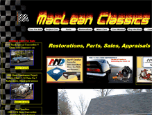 Tablet Screenshot of macleanclassics.com